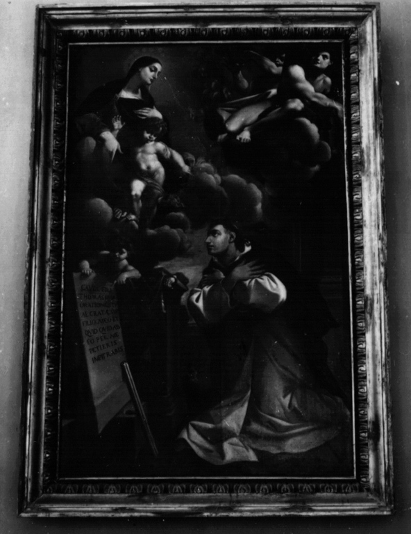 Madonna con Bambino in gloria e San Tommaso d'Aquino (dipinto) di Solimena Francesco detto Abate Ciccio (maniera) (prima metà sec. XVIII)