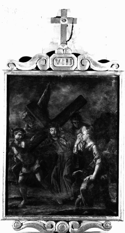 stazione VIII: Gesù consola le donne di Gerusalemme (Via Crucis) - ambito laziale (fine/inizio secc. XVIII/ XIX)