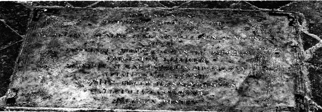 lapide tombale - ambito laziale (sec. XIX)