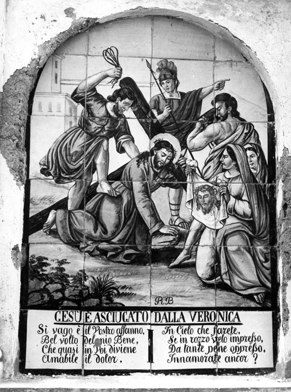 stazioni della via crucis (dipinto, ciclo) di Bruno Raimondo (sec. XIX)