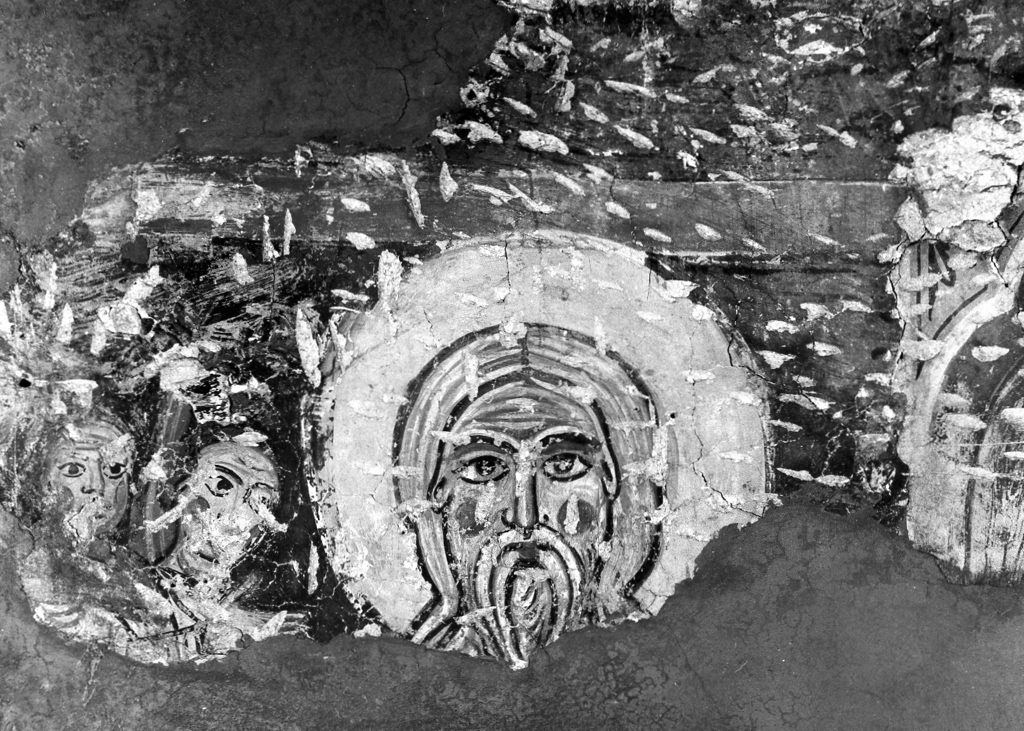 volto di Cristo (dipinto, frammento) - ambito Italia meridionale (sec. XIII)
