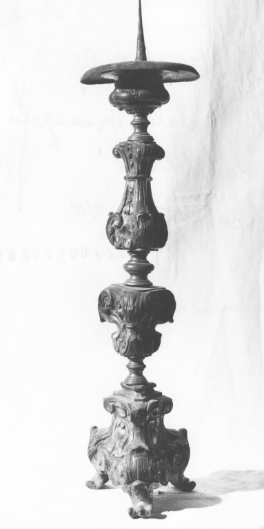 candeliere, serie - manifattura romana (seconda metà sec. XVIII)