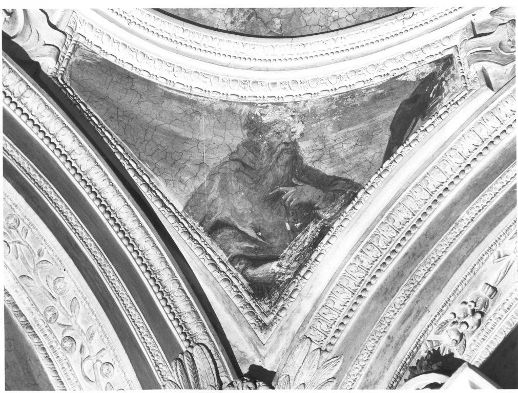 Sant'Agostino (dipinto, elemento d'insieme) - ambito laziale (sec. XVII)