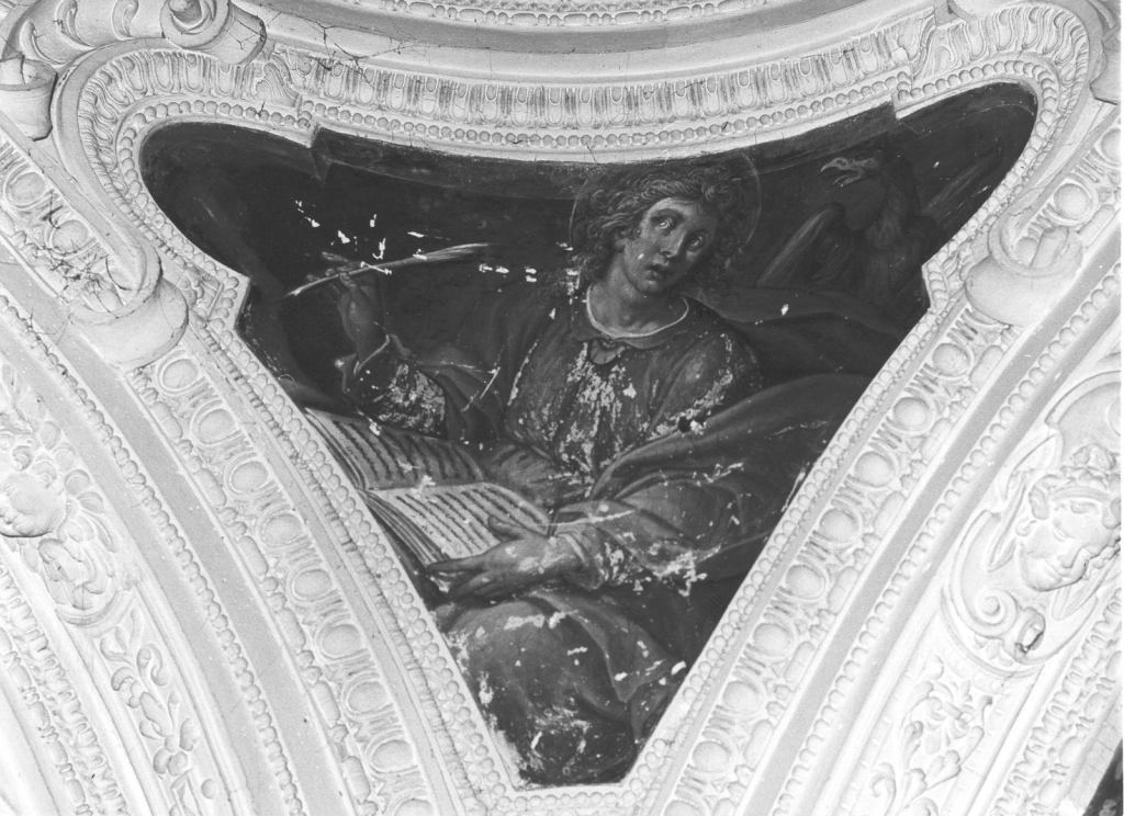 San Giovanni Evangelista (dipinto, elemento d'insieme) - ambito laziale (sec. XVII)