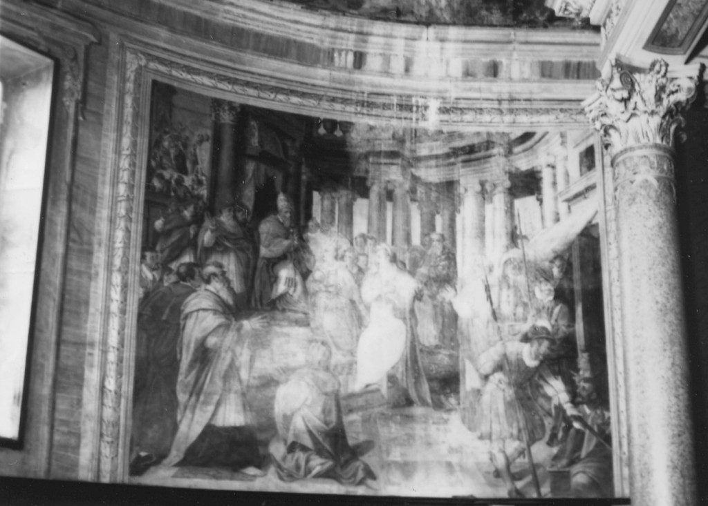 miracolo delle catene di San Pietro (dipinto) di Coppi Iacopo detto Iacopo del Meglio, Carboni Giovanni Giacomo (sec. XVI)