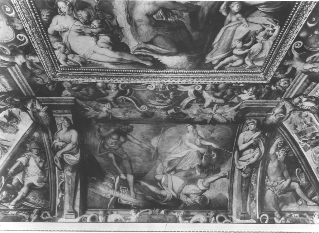 Marte e Bacco (dipinto, ciclo) di Zucchi Jacopo (sec. XVI)