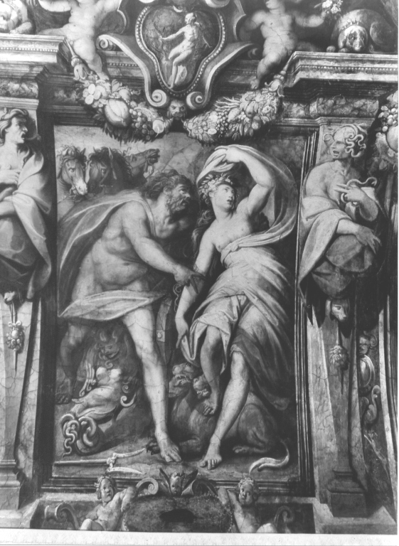 allegorie dei quattro elementi: terra (dipinto, ciclo) di Zucchi Jacopo (sec. XVI)