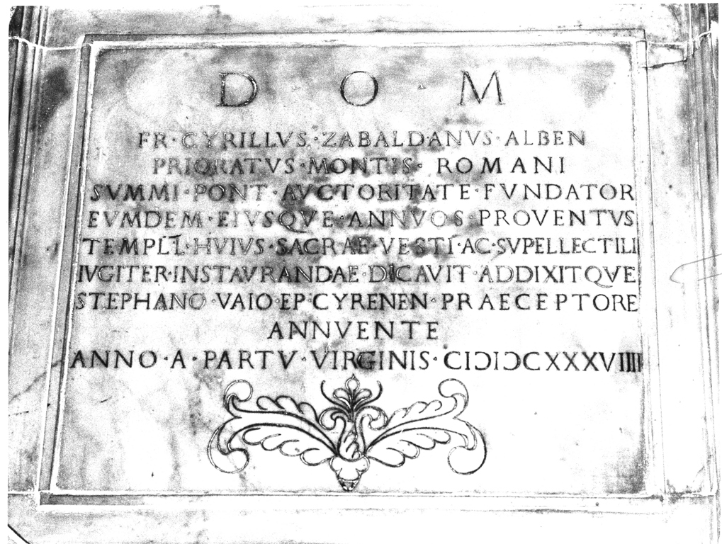 lapide commemorativa, opera isolata - ambito romano (sec. XVII)