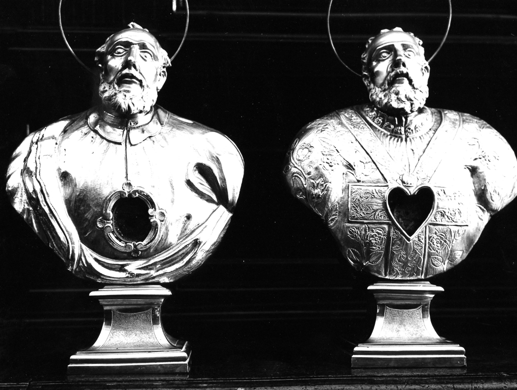 San Filippo Neri (reliquiario - a busto, coppia) - ambito romano (sec. XVII)
