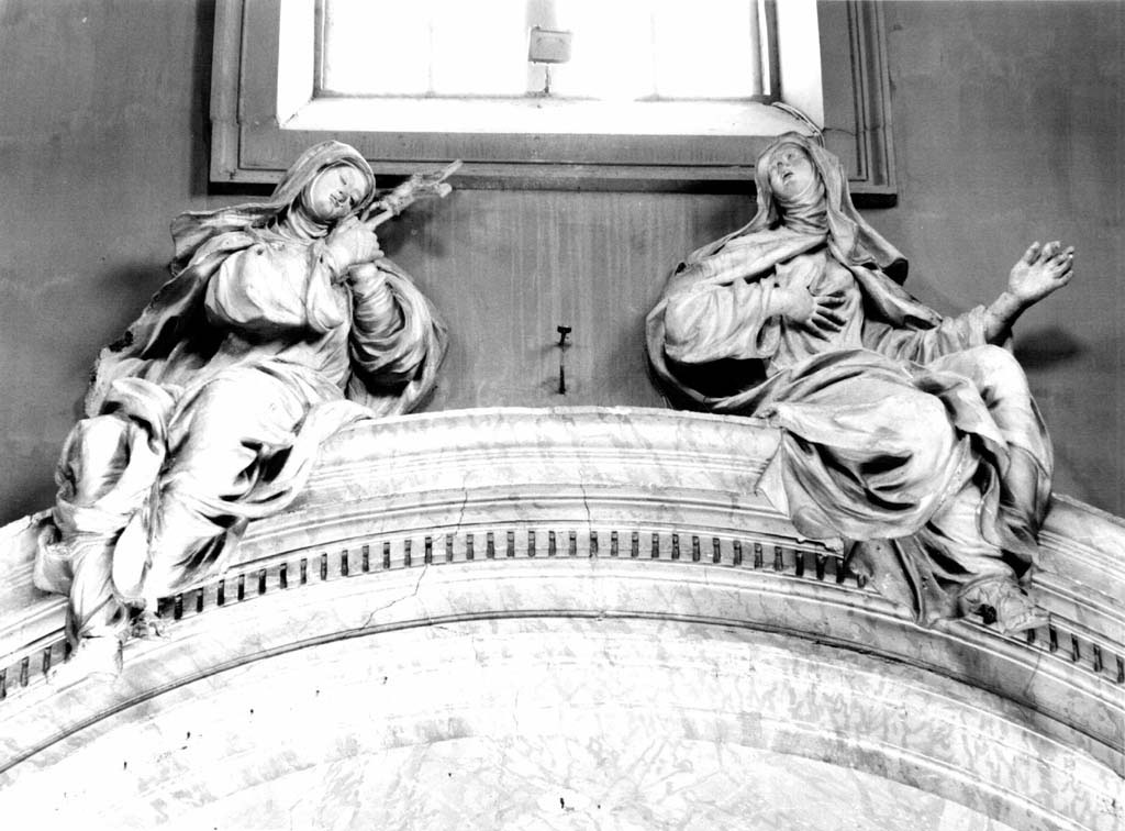 Santa Caterina da Siena (scultura) di De Rossi Giovanni Francesco (sec. XVII)