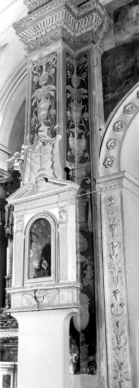 motivo decorativo a candelabra (dipinto) di Santoro Giacomo detto Jacopo Siculo (attribuito) (sec. XVI)