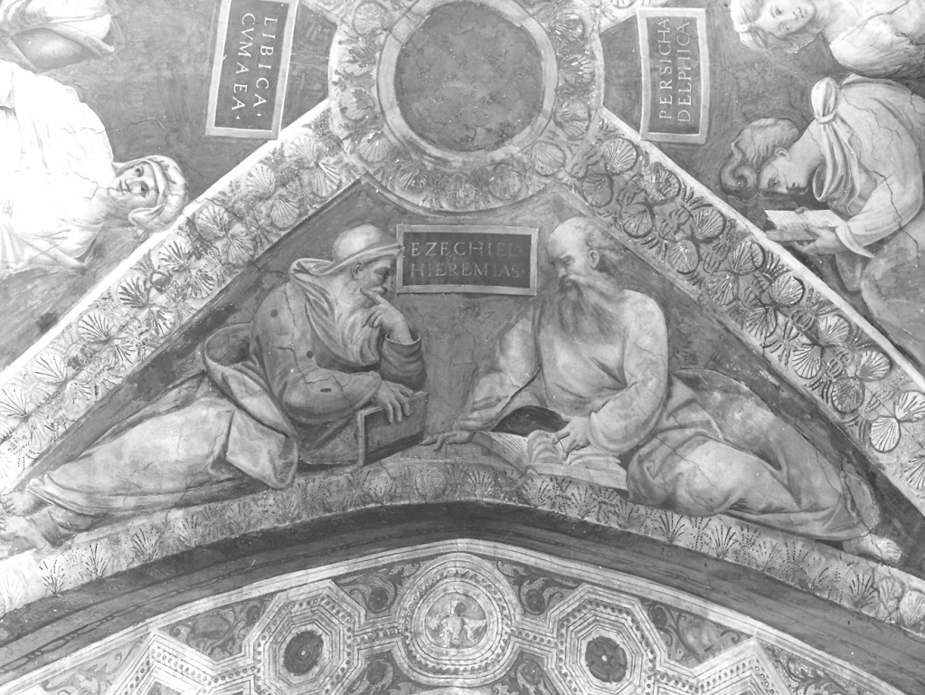 Ezechiele e Geremia (dipinto) di Santoro Giacomo detto Jacopo Siculo (attribuito) (sec. XVI)