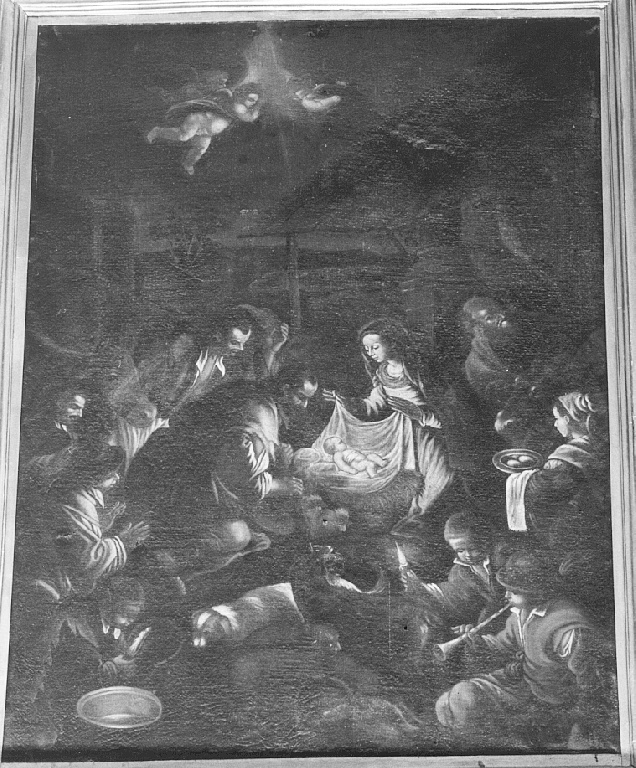 adorazione dei pastori (dipinto) - ambito napoletano (fine/inizio secc. XVIII/ XIX)