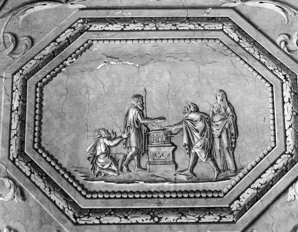 scena di libagione (dipinto) di Coccetti Liborio (sec. XVIII)