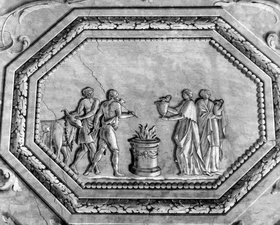 sacrificio pagano (dipinto) di Coccetti Liborio (sec. XVIII)