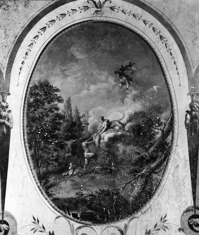 Pan e Diana (dipinto) di Coccetti Liborio (sec. XVIII)
