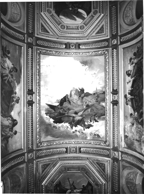 Gloria della famiglia Savoia (decorazione pittorica, complesso decorativo) di Maccari Cesare (sec. XIX)