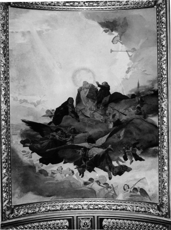 ascesa al cielo dei beati di casa Savoia (dipinto, complesso decorativo) di Maccari Cesare (sec. XIX)