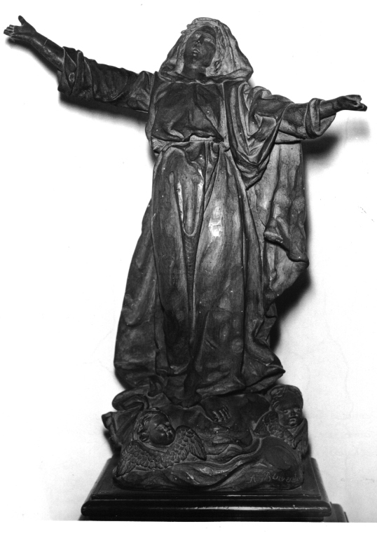 Madonna (statuetta devozionale) di Benvenuti Augusto (sec. XIX)