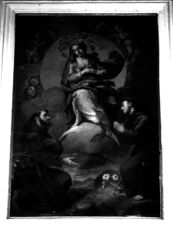 Madonna e i Santi Francesco e Antonio da Padova (dipinto) - ambito romano (sec. XVII)