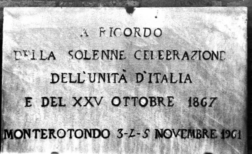 lapide commemorativa - ambito italiano (sec. XX)