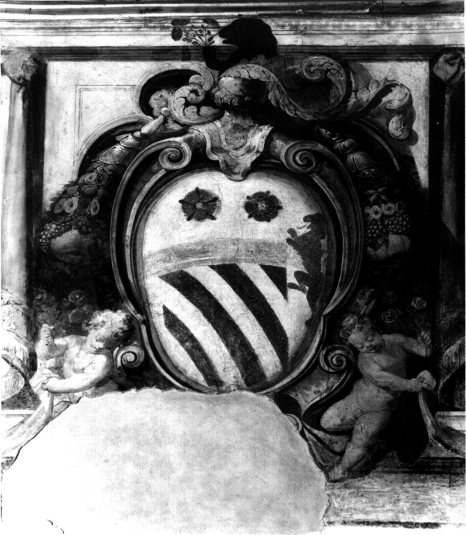stemma gentilizio della famiglia Orsini (dipinto) di Brill Paul (e aiuti) (ultimo quarto sec. XVI)