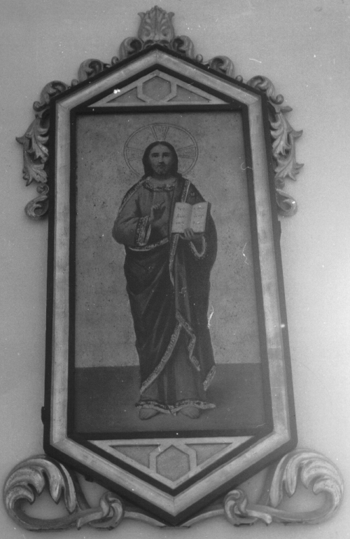 Cristo Salvatore (dipinto) di Petriglia Antonio (sec. XIX)