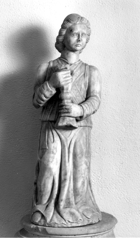 angelo con calice (scultura) - ambito Italia meridionale (sec. XV)