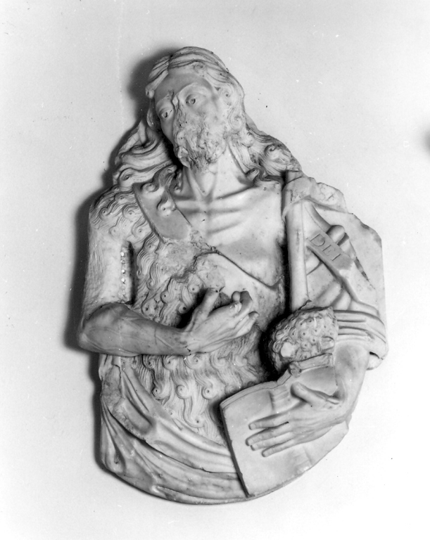 busto di San Giovanni Battista (rilievo) - ambito napoletano (ultimo quarto sec. XVII)