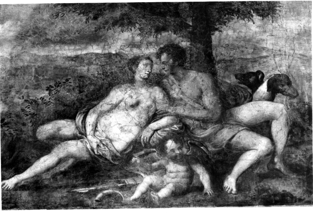 Venere e Adone (dipinto) di Siciolante Girolamo (sec. XVI)