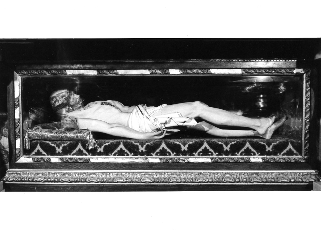 Cristo morto (statua, opera isolata) - ambito laziale (secc. XIX/ XX)