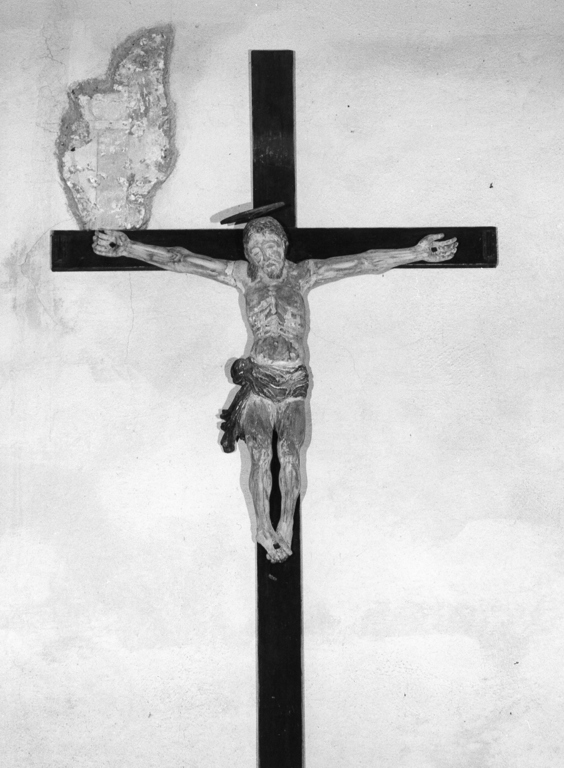 Cristo crocifisso (croce processionale, opera isolata) - ambito italiano (sec. XVIII)