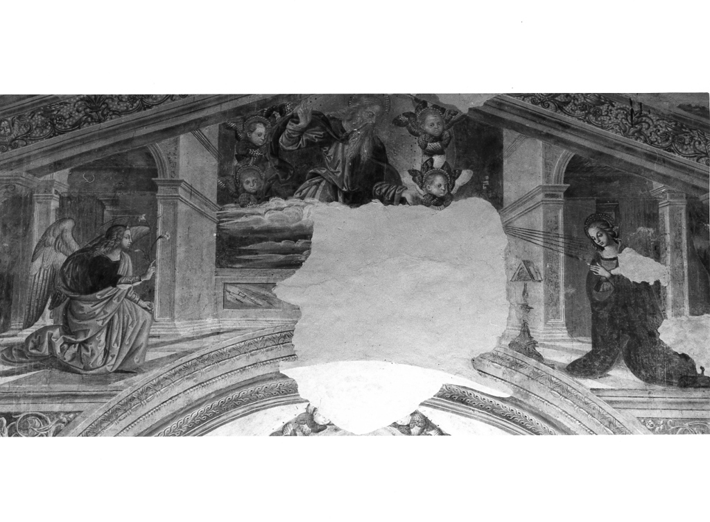 Dio Padre e cherubini (dipinto, ciclo) di Cristoforo da Marsciano (attribuito) (fine/inizio secc. XV/ XVI)