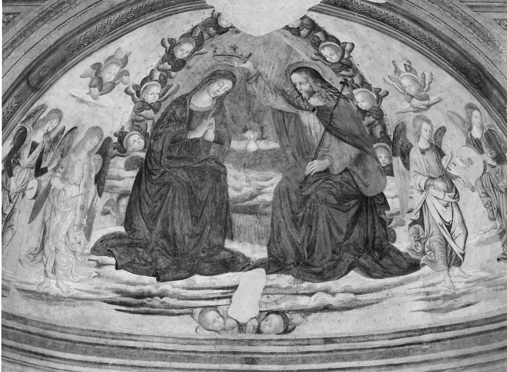 incoronazione di Maria Vergine (dipinto, ciclo) di Cristoforo da Marsciano (attribuito) (fine/inizio secc. XV/ XVI)