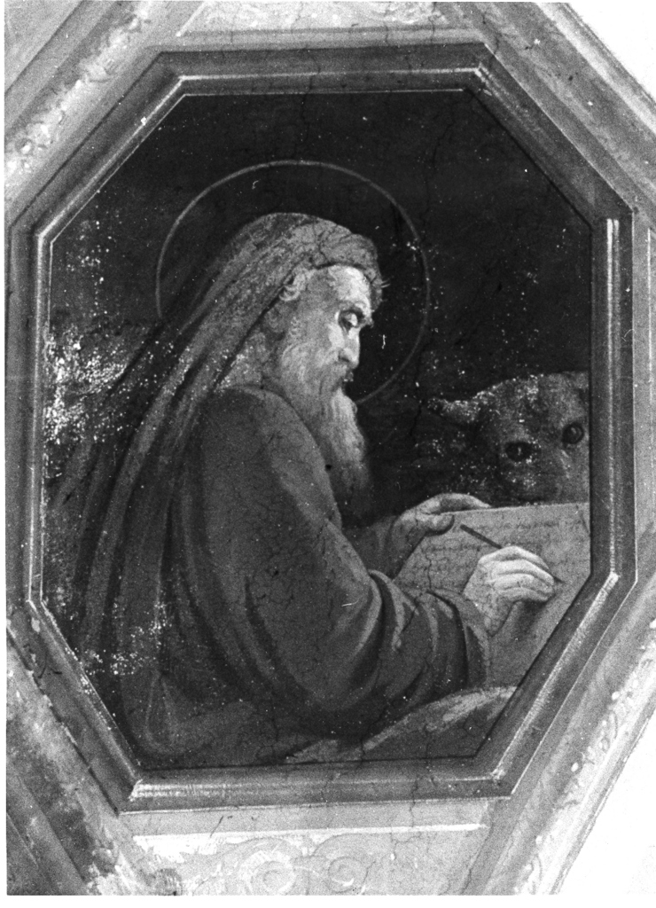 San Marco Evangelista (dipinto, elemento d'insieme) di Casnedi Raffaele (attribuito) (sec. XIX)