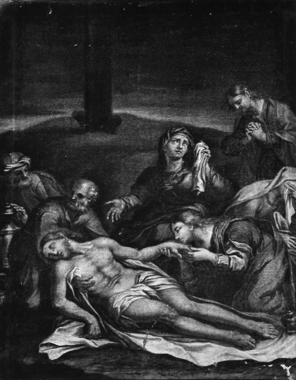 stazione XIII: Gesù deposto dalla croce (dipinto) - ambito romano (prima metà sec. XVIII)
