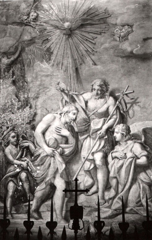 battesimo di Cristo (dipinto) di Tedeschi Pietro (attribuito) (sec. XIX)