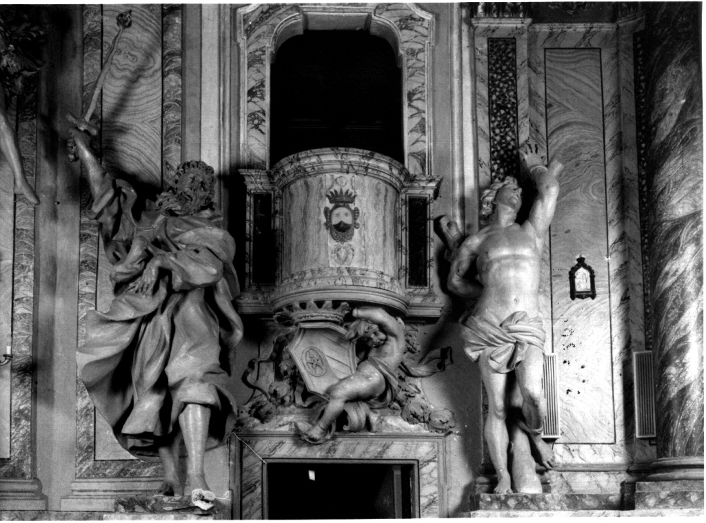 San Sebastiano (statua) - ambito laziale (metà sec. XVII)