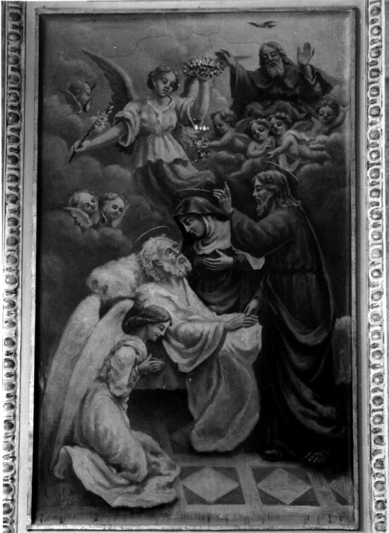 morte di San Giuseppe (dipinto) di Antonellis A (sec. XX)