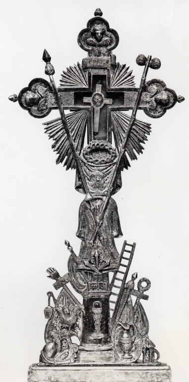 cherubini; simboli della passione (stauroteca) - bottega Italia centrale (secc. XVII/ XIX)
