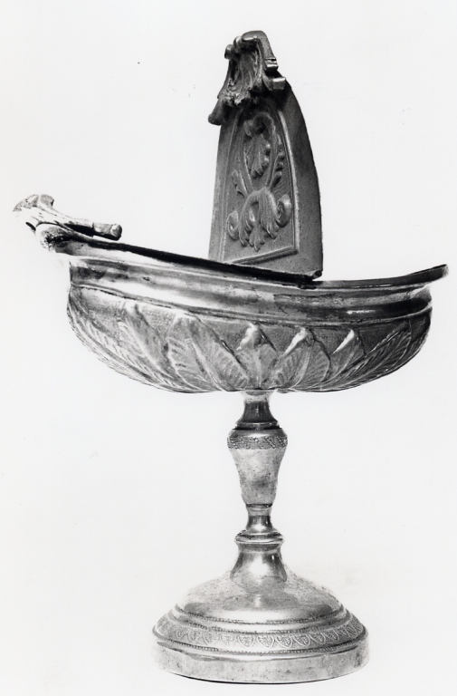navicella portaincenso - a doppia valva - bottega Italia centrale (sec. XIX)