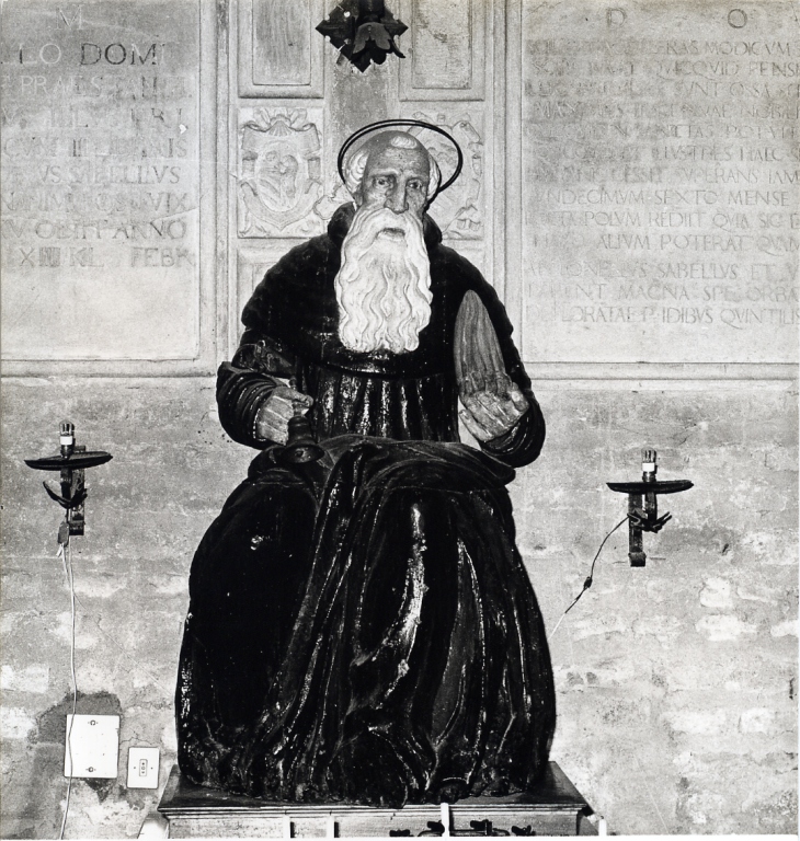 Sant'Antonio Abate (statua) - bottega Italia centrale (sec. XIX)