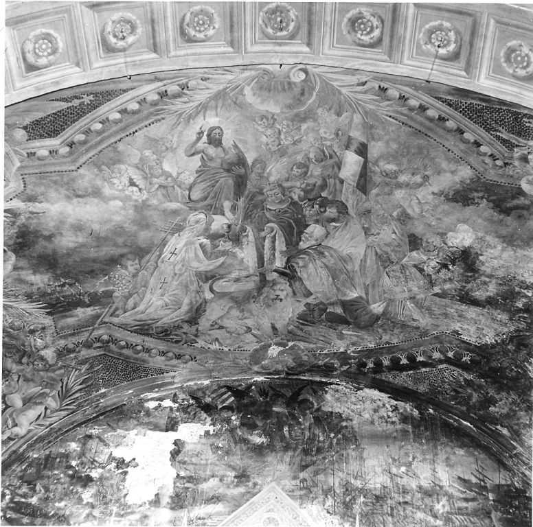 Cristo in gloria (dipinto) di Brovelli Soffredini Giuseppe (attribuito) (sec. XIX)