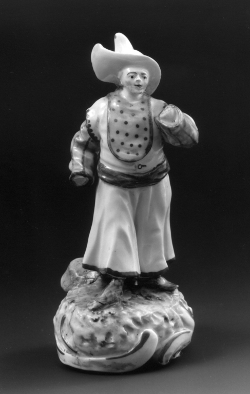 figura maschile (statuetta) di Luck Karl Gottlieg - manifattura di Frankenthal (sec. XVIII)