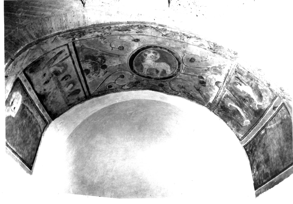 simboli degli evangelisti (dipinto) - ambito romano (fine/inizio secc. XI/ XII)
