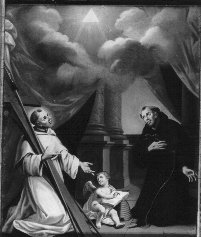 San Francesco d'Assisi e San Bernardo (dipinto) - ambito svizzero (sec. XVIII)