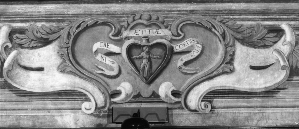 cuore con cartiglio (dipinto) di Mezzetti Francesco (attribuito) (fine sec. XVII)