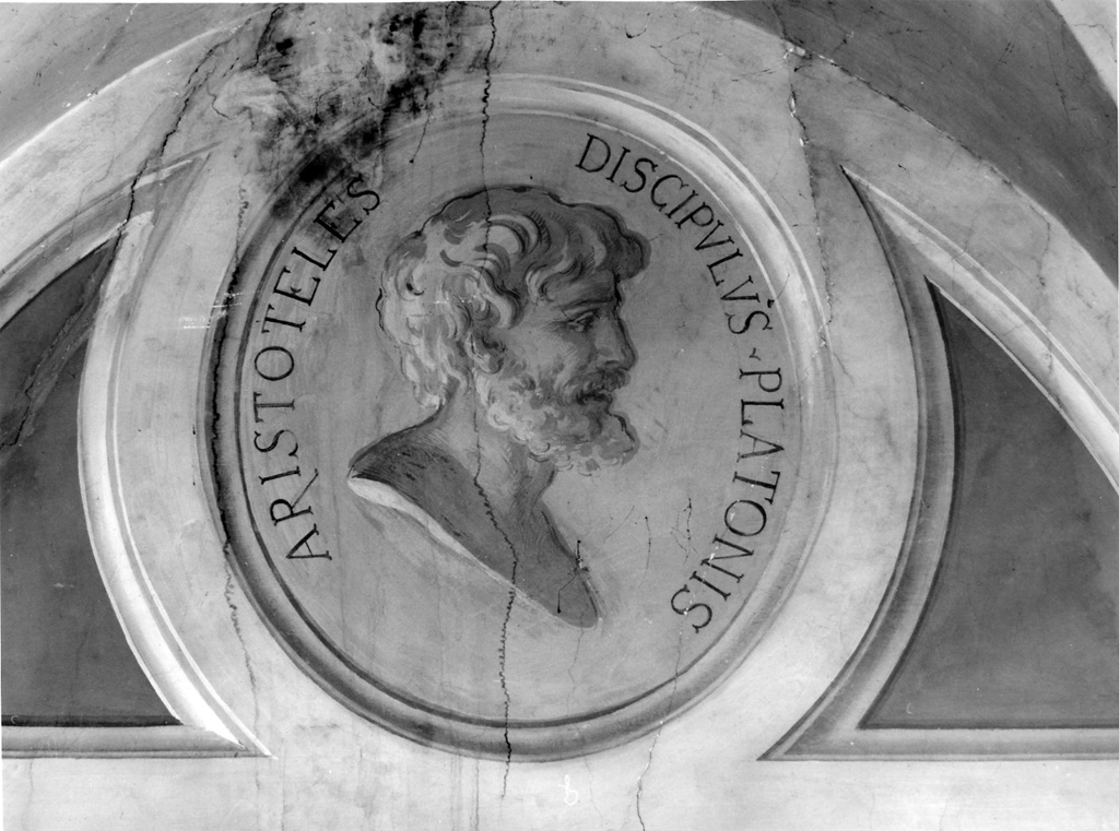 Aristotele (medaglione) - ambito laziale (sec. XIX)