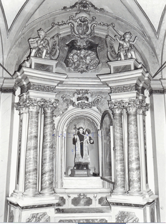 mostra architettonica d'altare - ambito laziale (seconda metà sec. XVIII)
