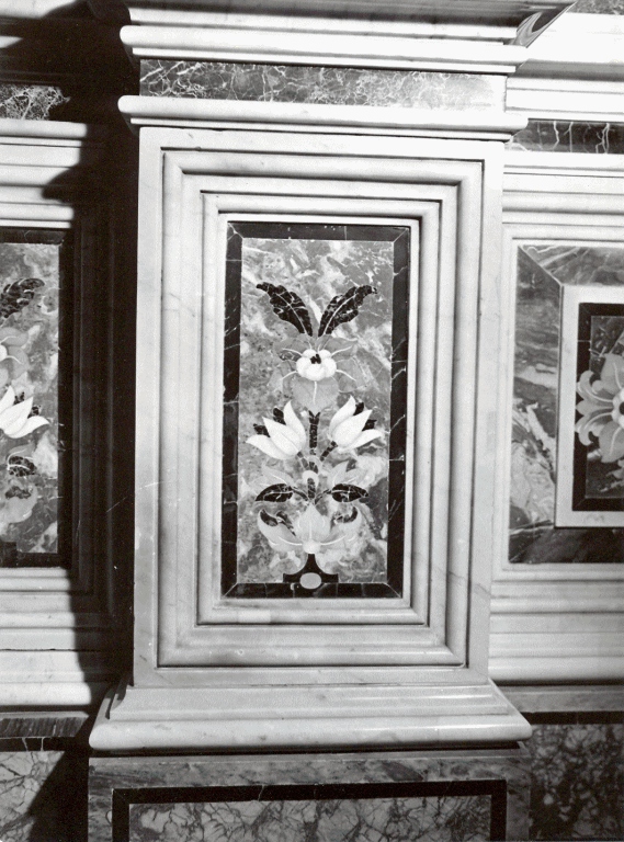 fiori (decorazione a intarsio) di Fanzago Cosimo (scuola) (seconda metà sec. XVII)